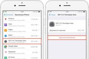 Posodobitev programske opreme za iPhone: Kako preprečiti, ustaviti in blokirati prenos posodobitev, Kako odstraniti posodobitev za iOS na iPhone in iPad
